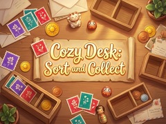 խաղ Cozy Desk Sort and Collect