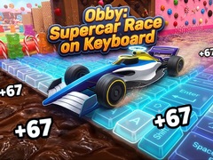 խաղ Obby: Supercar Race on Keyboard