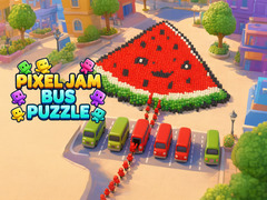 խաղ Pixel Jam Bus Puzzle: Color Sort