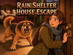 խաղ Rain Shelter House Escape