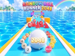 խաղ Rainbow Ball Runner 2048