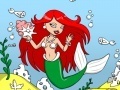 խաղ Mermaid Aquarium Coloring Game