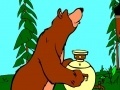 խաղ Masha and the Bear: The tea from a samovar